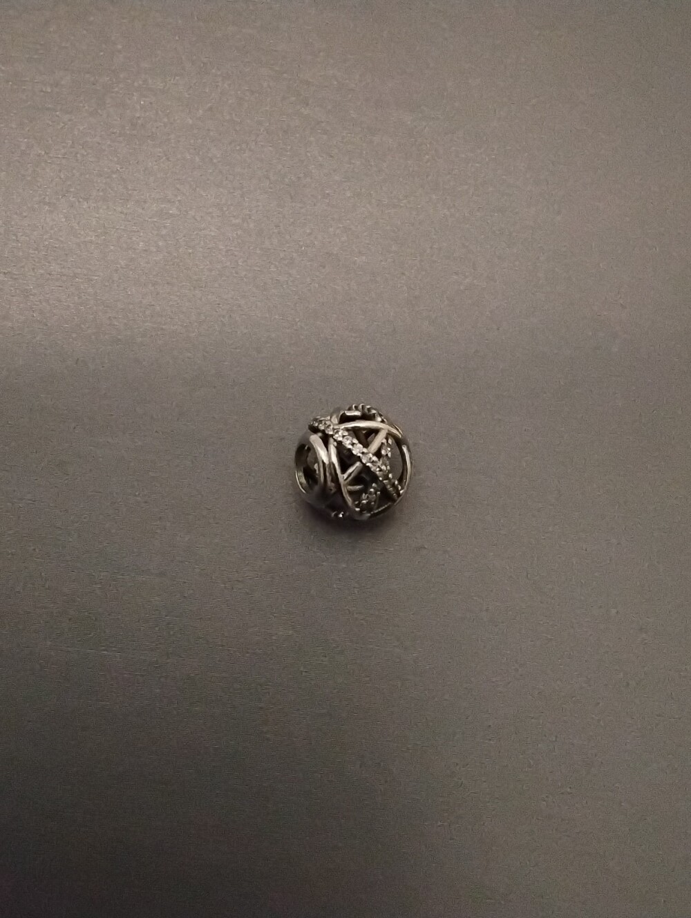Authentic Pandora Sparkling Galaxy Openwork Charm - EUC